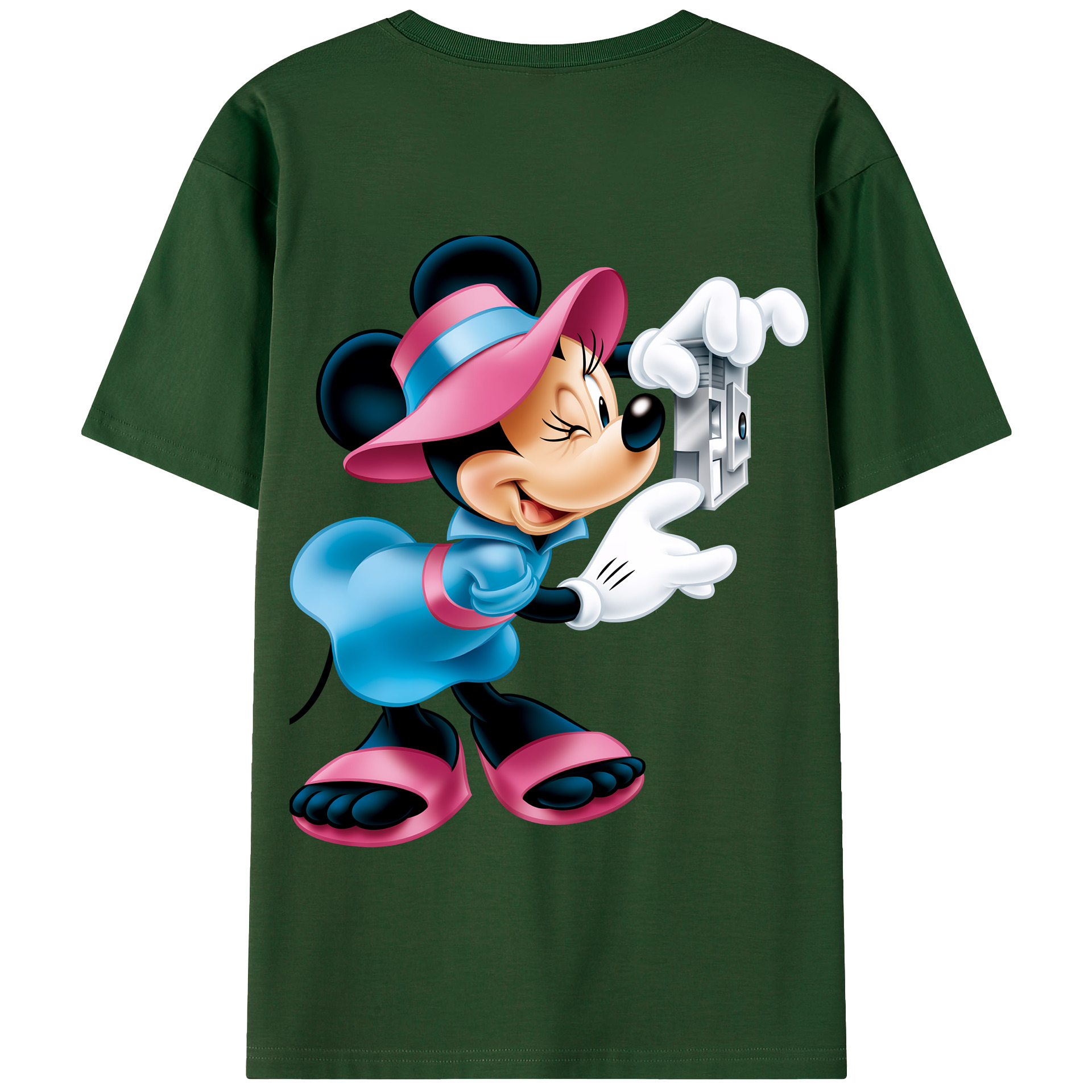 （画像用） ミッキーマウス Mickey Mouse 綿100％半袖Tシャツ（背面プリント）